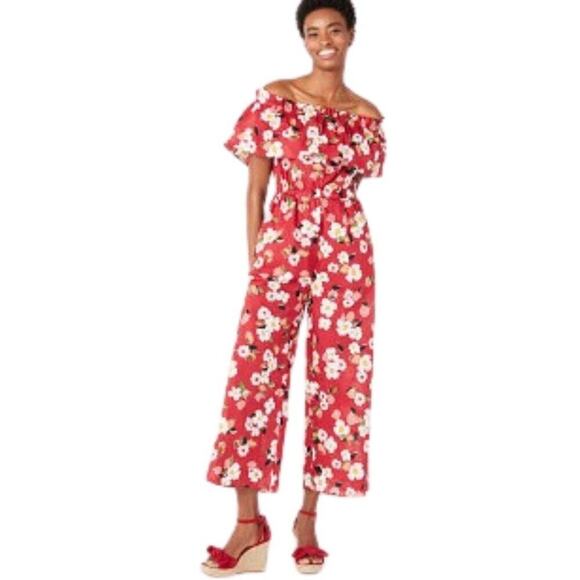 Kate Spade | Red Botanical Garden Jumpsuit w/ Pockets *OUT OF STOCK* | X-Small - Picture 13 of 13